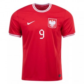 Polen LEWANDOWSKI 9 Udebane VM 2022 - Fodboldtrøjer (S/S)
